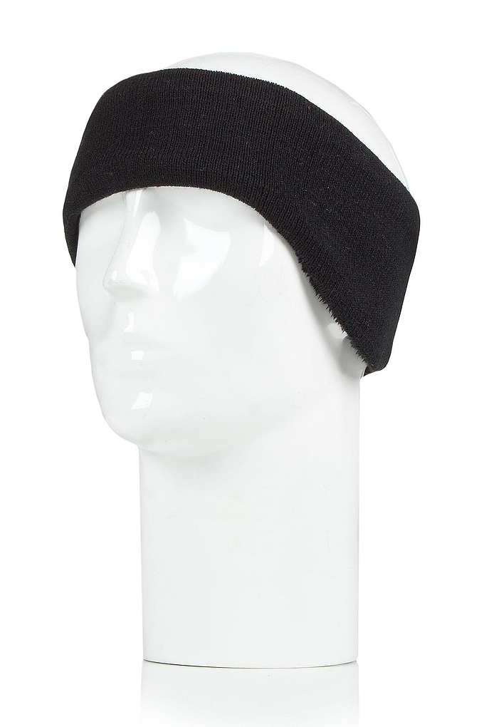 Heat Holders Mens Evan Contoured Headband Black #color_black