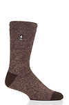 Heat Holders Men's Fieldfare Lite Twist Thermal Crew Sock Brown #color_brown