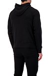 Heat Holders Men's Henrik LITE Thermal Hooded Lounge Top Black Rear-Side