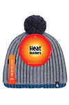 Heat Holders Mens Ian Snowsports Contrast Trim Hat Grey/Blue - Packaging