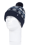 Heat Holders Mens Ian Snowsports Jacquard Hat Navy #color_navy