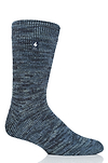 Heat Holders Men's Jacob Original Four-Color Twist Thermal Crew Sock Denim #color_denim