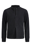 Heat Holders Men's Original Thermal Fleece Zip Jacket Black - Zip Half Open