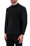 Heat Holders Men's Original Thermal Fleece Zip Vest Black - Side Front