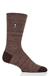 Heat Holders Men's Robin Ultra Lite Twist Thermal Crew Sock Brown #color_brown