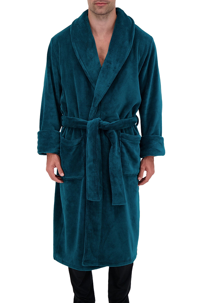 Heat Holders Mens Spa Robe Autumn Green Model