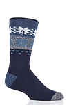 Heat Holders Men's Svenson Lite Fairisle Thermal Crew Sock Navy #color_navy