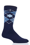 Heat Holders Men's Swift Lite Argyle Thermal Crew Sock Navy #color_navy