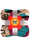 Heat Holders My Precious Cat Print Thermal Blanket Personal Size Cocoa