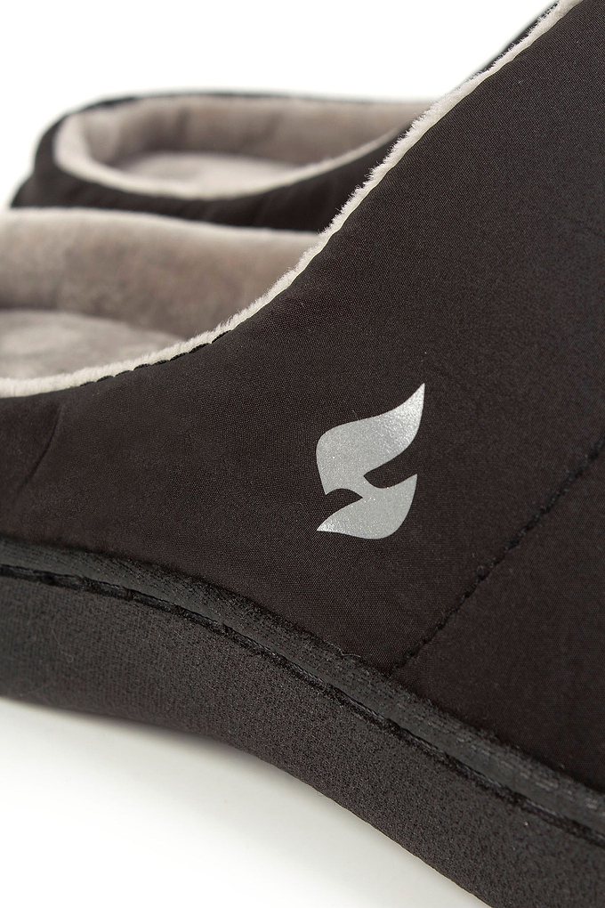 Heat Holders Men's Scuff Slipper Black - Middle View