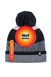 Heat Holders Women's Alps Flat Knit Snowsports Hat Black/Grey - Packaging