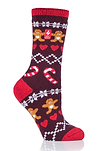 Heat Holders Women's Carol Lite Festive Thermal Crew Sock Gingerbread #color_festive gingerbread