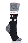 Heat Holders Women's Janica Aztec Snowsports Long Sock Black #color_black