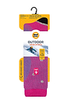 Heat Holders Women's Kelly Snowsports Long Thermal Sock Raspberry/Purple - Packaging