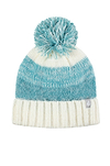 Heat Holders Women's Sloane Feather Knit Roll Up Thermal Hat Teal - Flat Shot