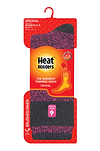 Heat Holders Womens Snowdrop Block Twist Crew Raspberry/Charcoal - Pack