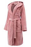 Heat Holders Womens Spa Robe Dusty Pink - Front Side