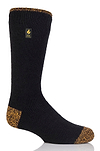 Heat Holders Worxx Men's Bruce Original Contrast Long Thermal Sock Black/Yellow #color_black/yellow