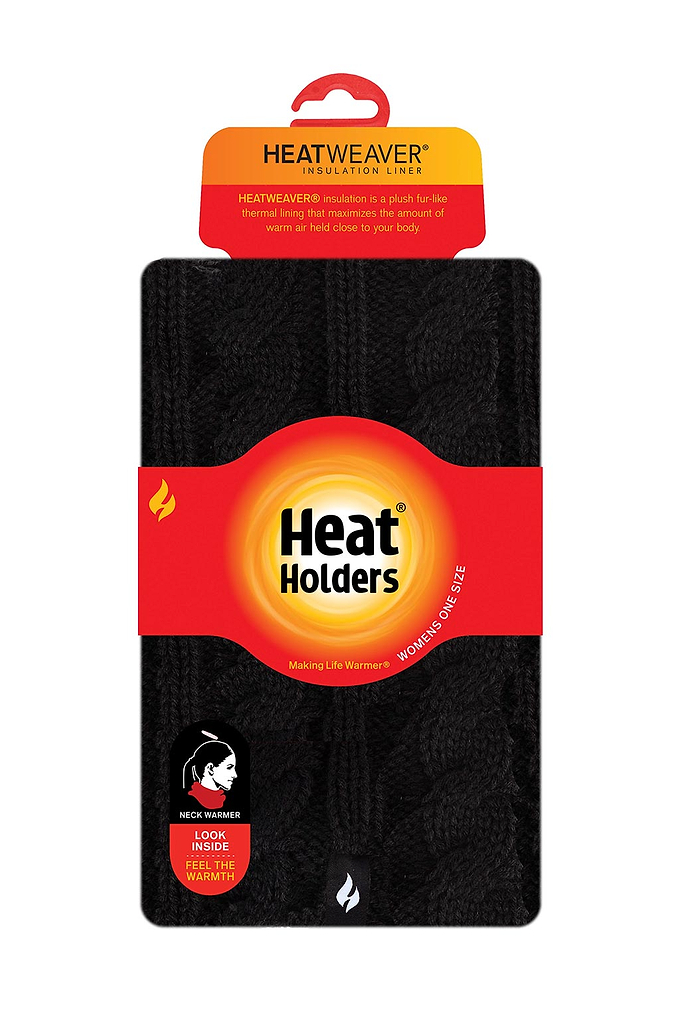 Heat Holders Women's Emily Thermal Neck Warmer Black - Packaging