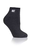 Heat Holders Women's Solid Thermal Ankle Sock Charcoal #color_charcoal