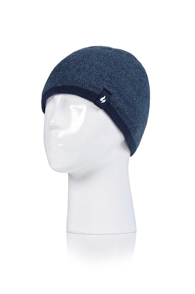 Heat Holders Boys Fine Knit Thermal Hat  Denim/Navy #color_denim/navy