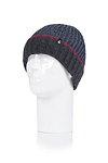 Heat Holders Men's Cheviot Ribbed Thermal Hat Anthracite/Pebble #color_anthracite/pebble