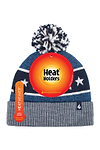 Heat Holders Men's Knitted USA Thermal Pom-Pom Hat Navy - Packaging