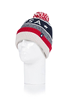 Heat Holders Men's Knitted USA Thermal Pom-Pom Hat Red #color_red