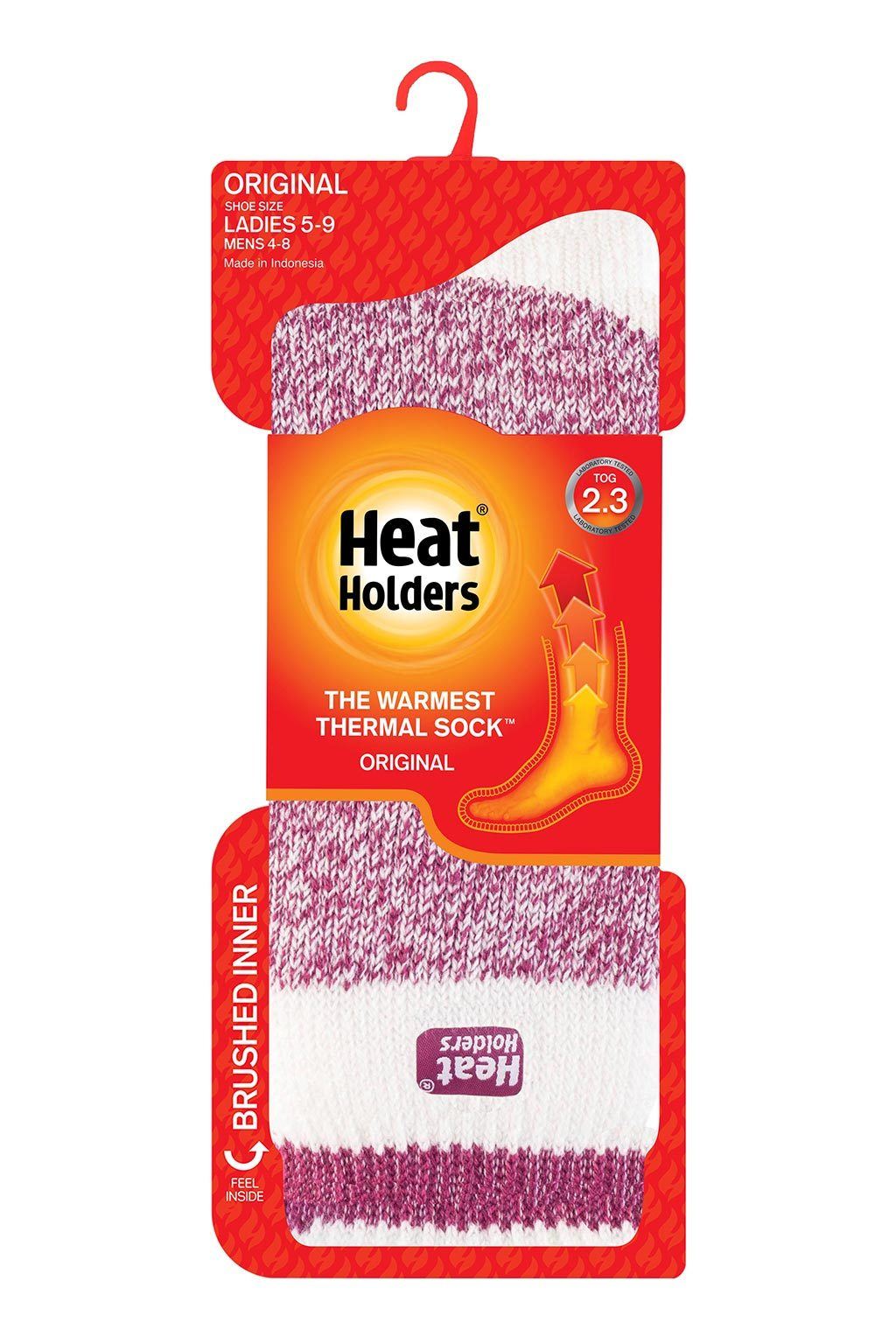 Women's Cream Block Twist Socks Packaging