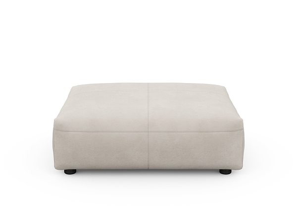 sofa seat - leather - light grey - 105cm x 84cm