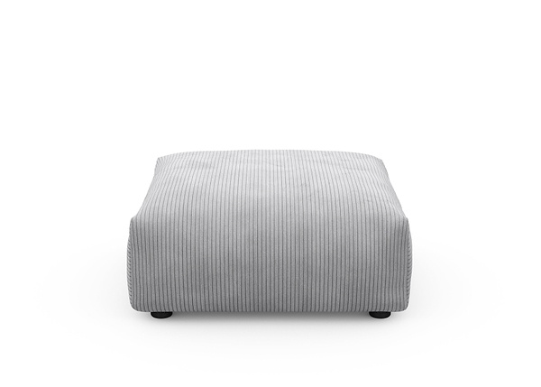 sofa seat - cord velours - light grey - 84cm x 84cm