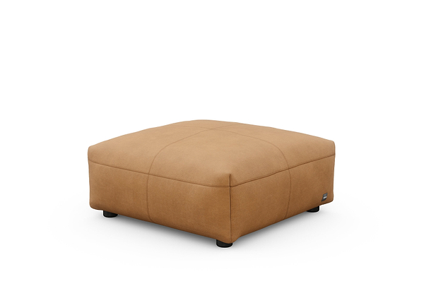 sofa seat - leather - brown - 84cm x 84cm