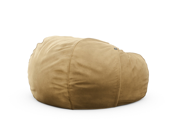 the jumbo beanbag - velvet - caramel