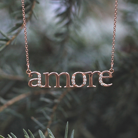 the amore necklace ethical jewelry