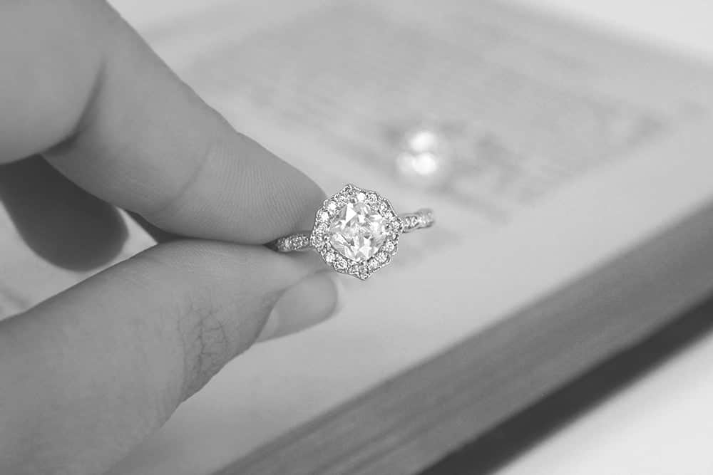 Paris Stackable Vintage Engagement Ring