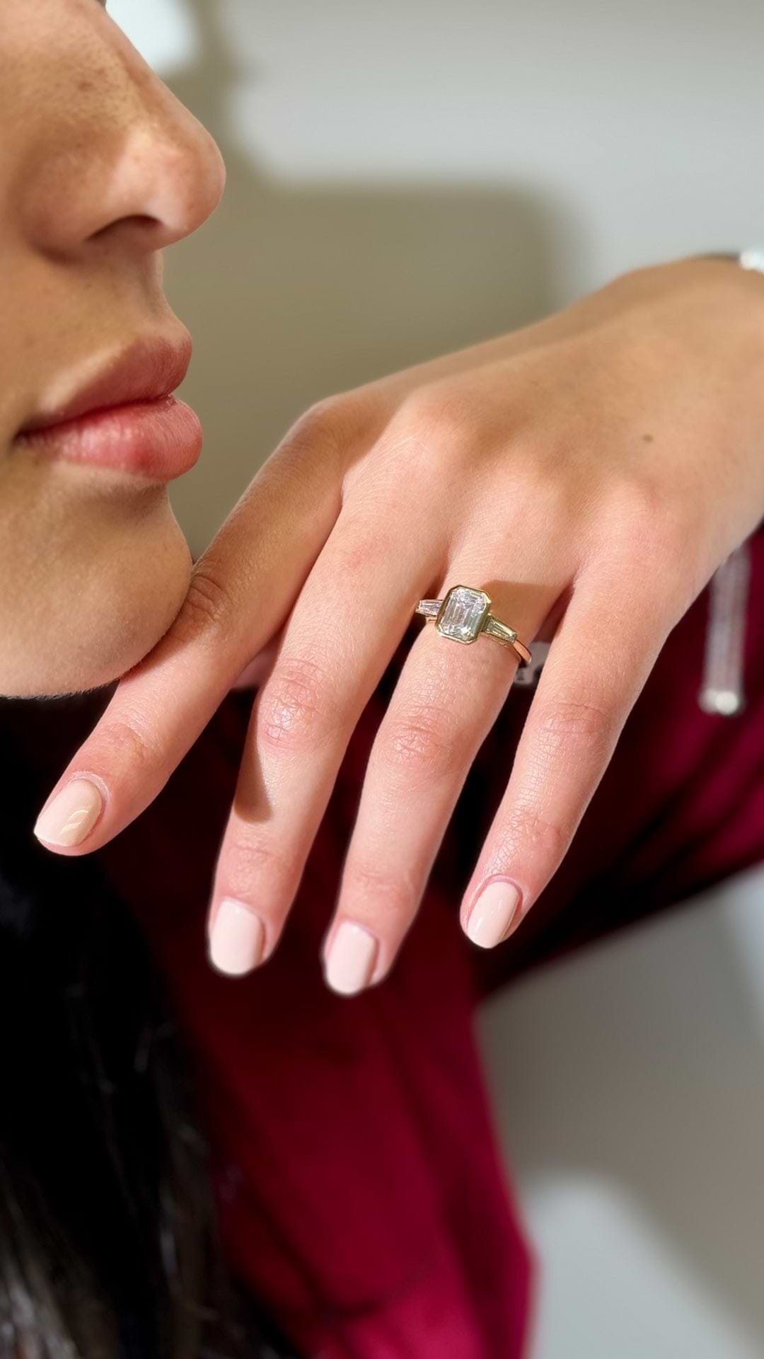 Emerald Cut Diamond Ring