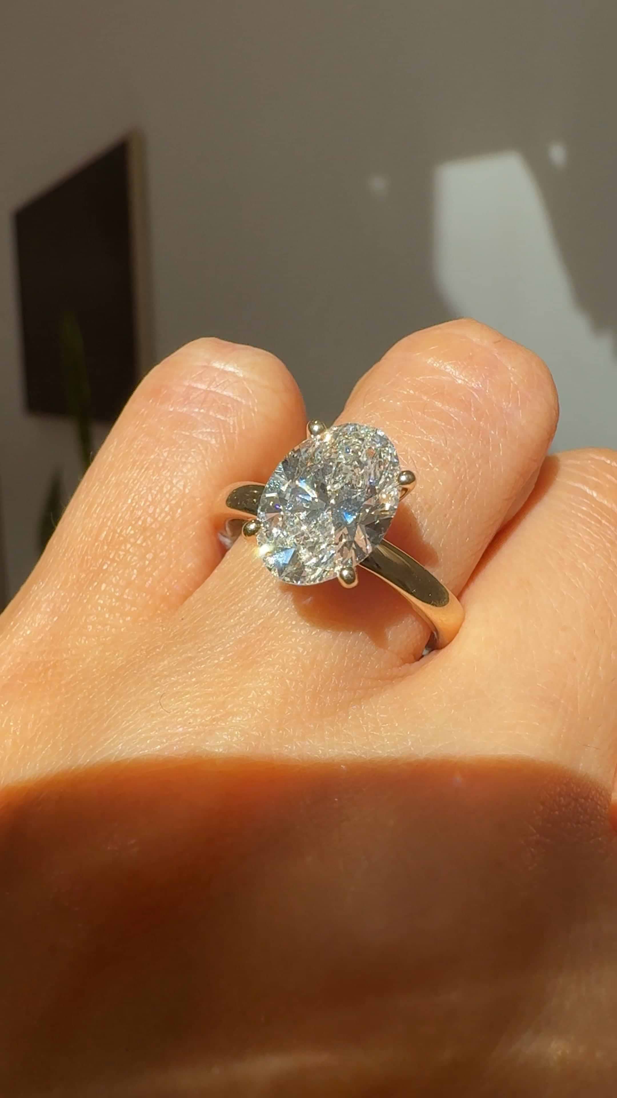 Oval Cut Diamond Ring