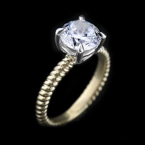 Charming Solitaire Engagement Ring