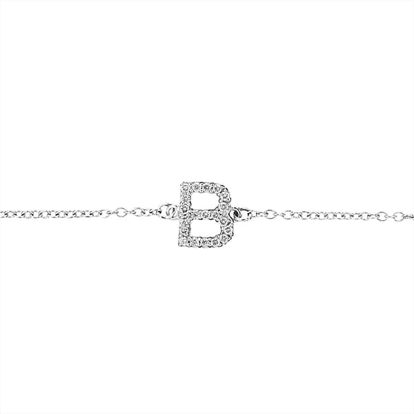Diamond Initial Bracelet