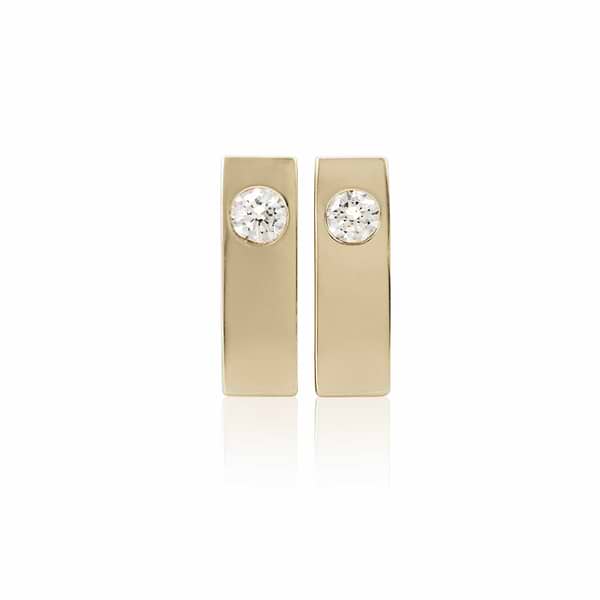 Diamond Line Earrings