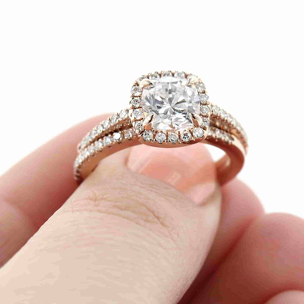 Luxe Accented Vintage Engagement Ring