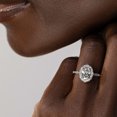 Over the top engagement rings online