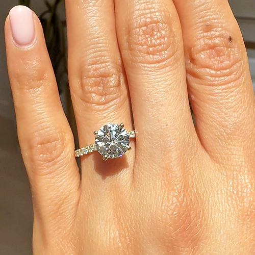 Classic Hidden Halo Ring