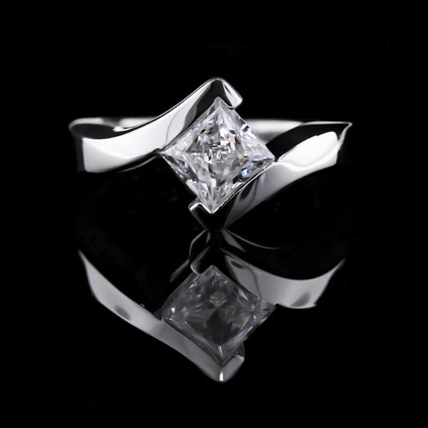 Rose Solitaire Engagement Ring