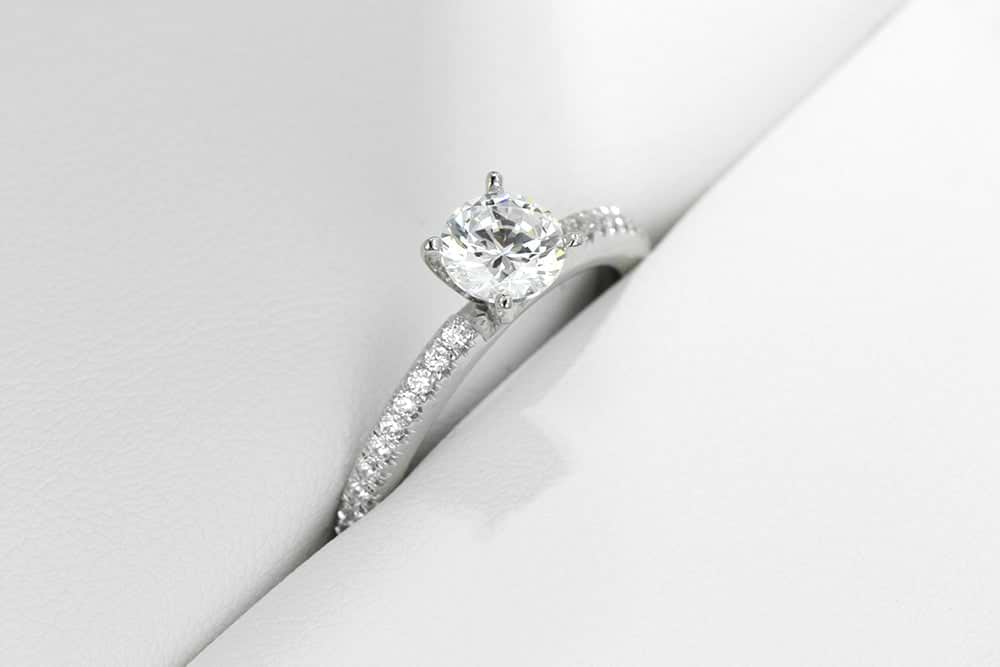 Hope Accented Engagement Ring