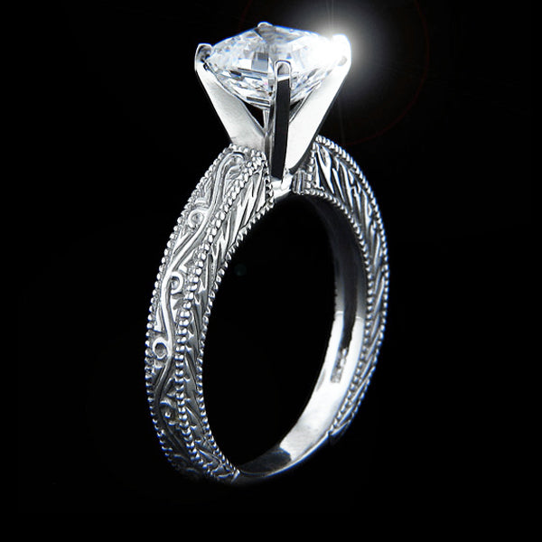 Victorian Solitaire Engagement Ring