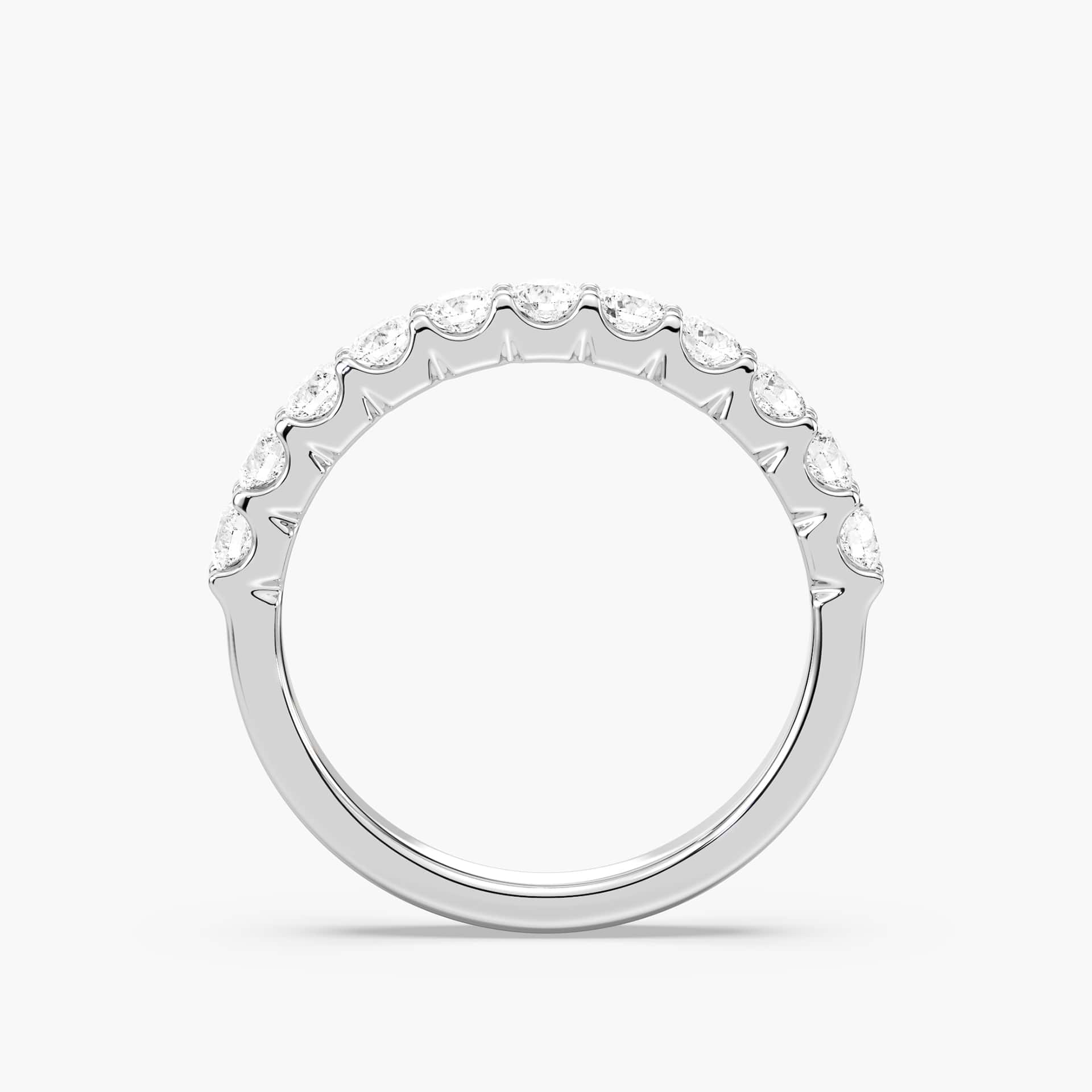 Anna Round Lab Grown Diamond Eleven Stone Shared Prong Anniversary