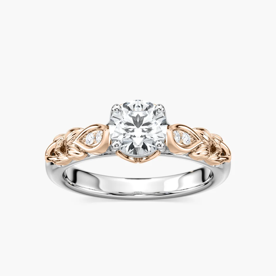 Chapman Two-Tone Engagement Ring with Lab Grown Diamonds | MiaDonna