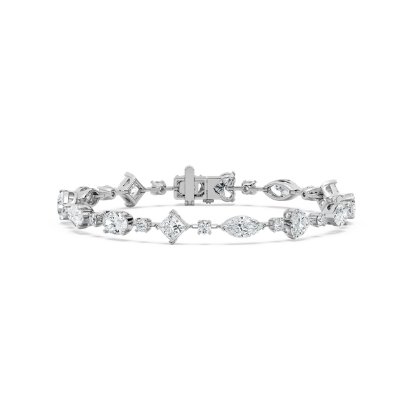 Fancy Multishape Bracelet in Rose Gold