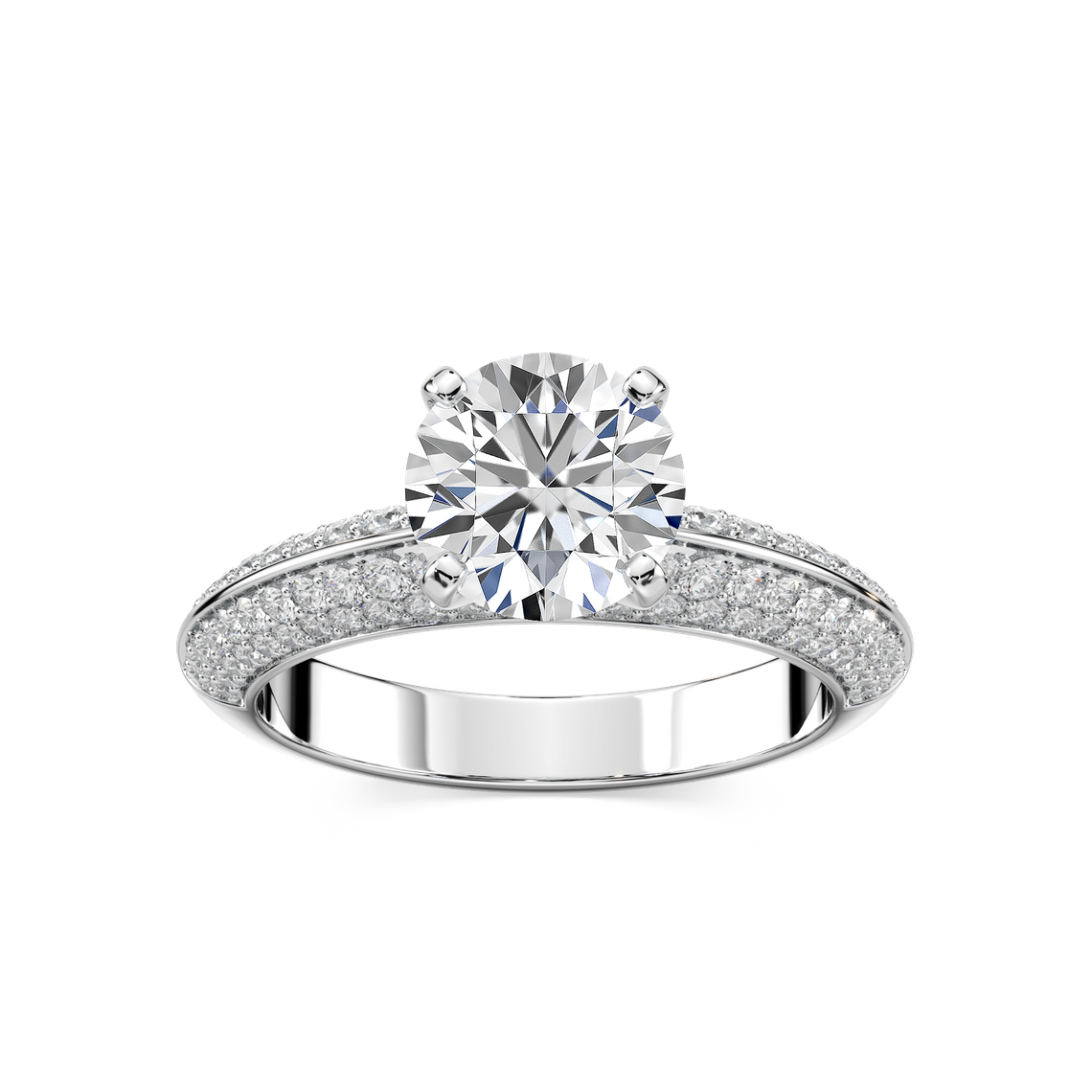 Pave Engagement Ring